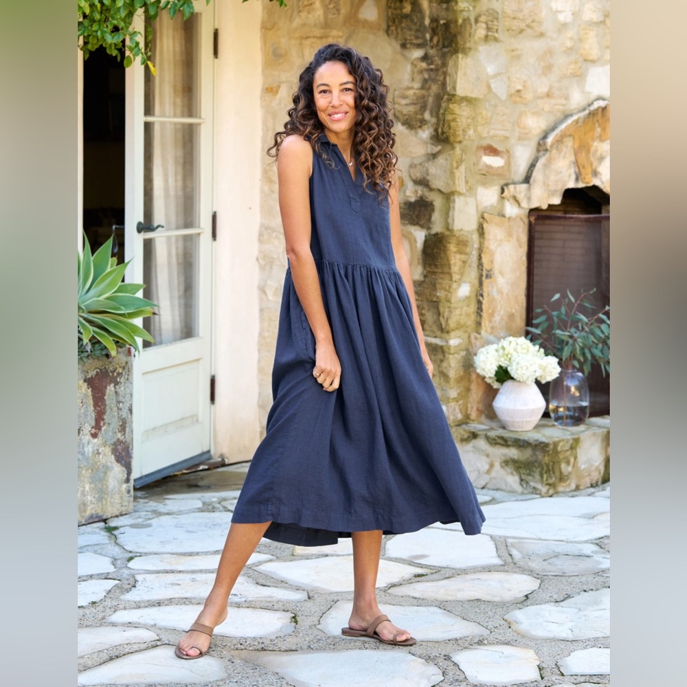 Frank & Eileen DAPHNE Sleeveless Popover Dress